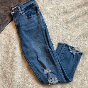 Womens 724 high rise crop straight leg jeans